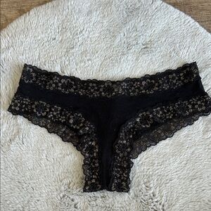 Victoria's Secret Lace Trim Cheeky Panty S